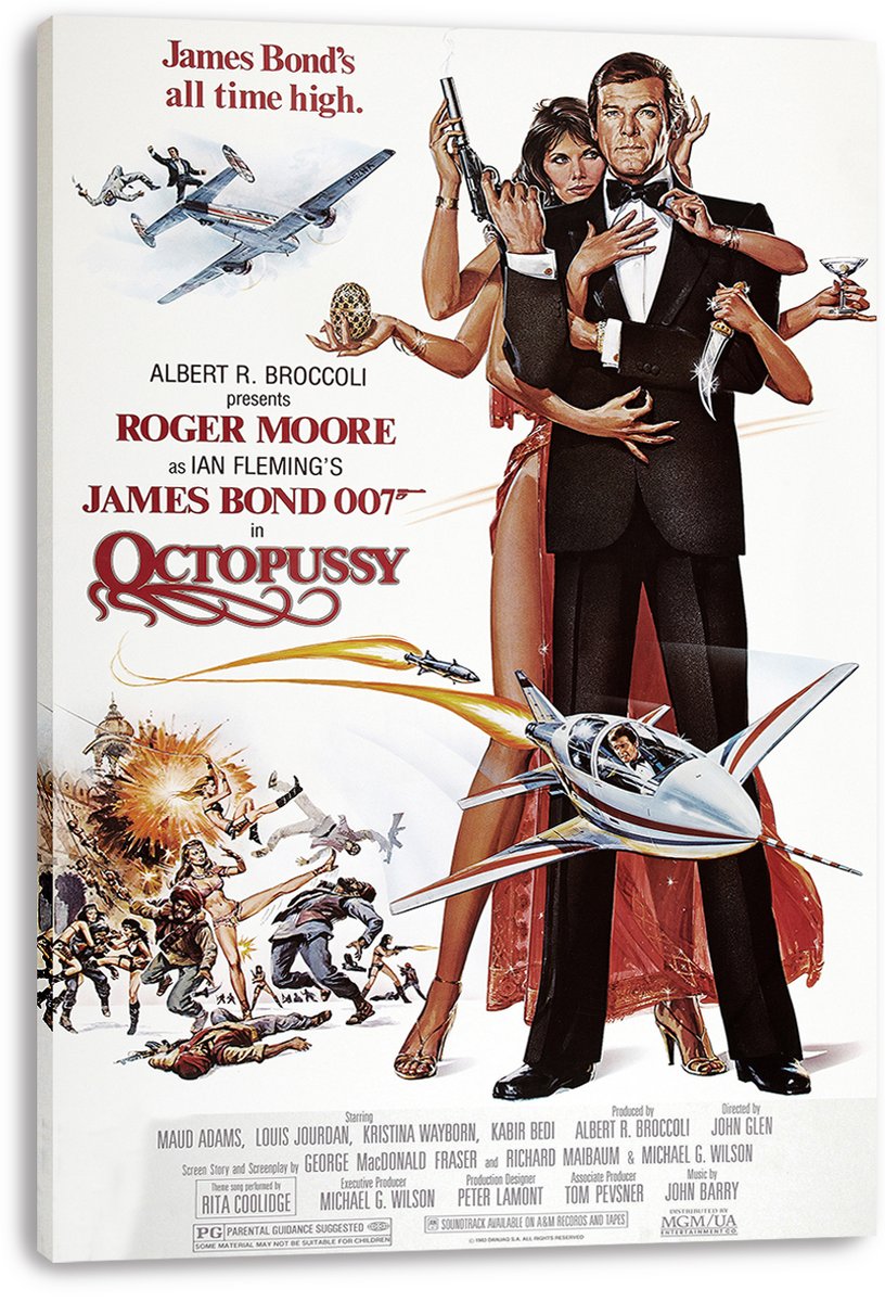 James Bond Octopussy Movie Poster Decorative Painting (paper and canvas) art poster printing print