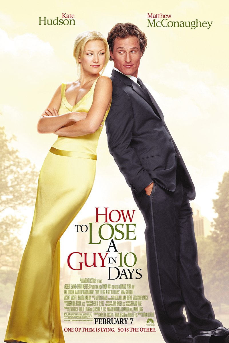 How to Lose a Guy in 10 Days Movie Poster Decorative Painting (paper and canvas) art poster printing print