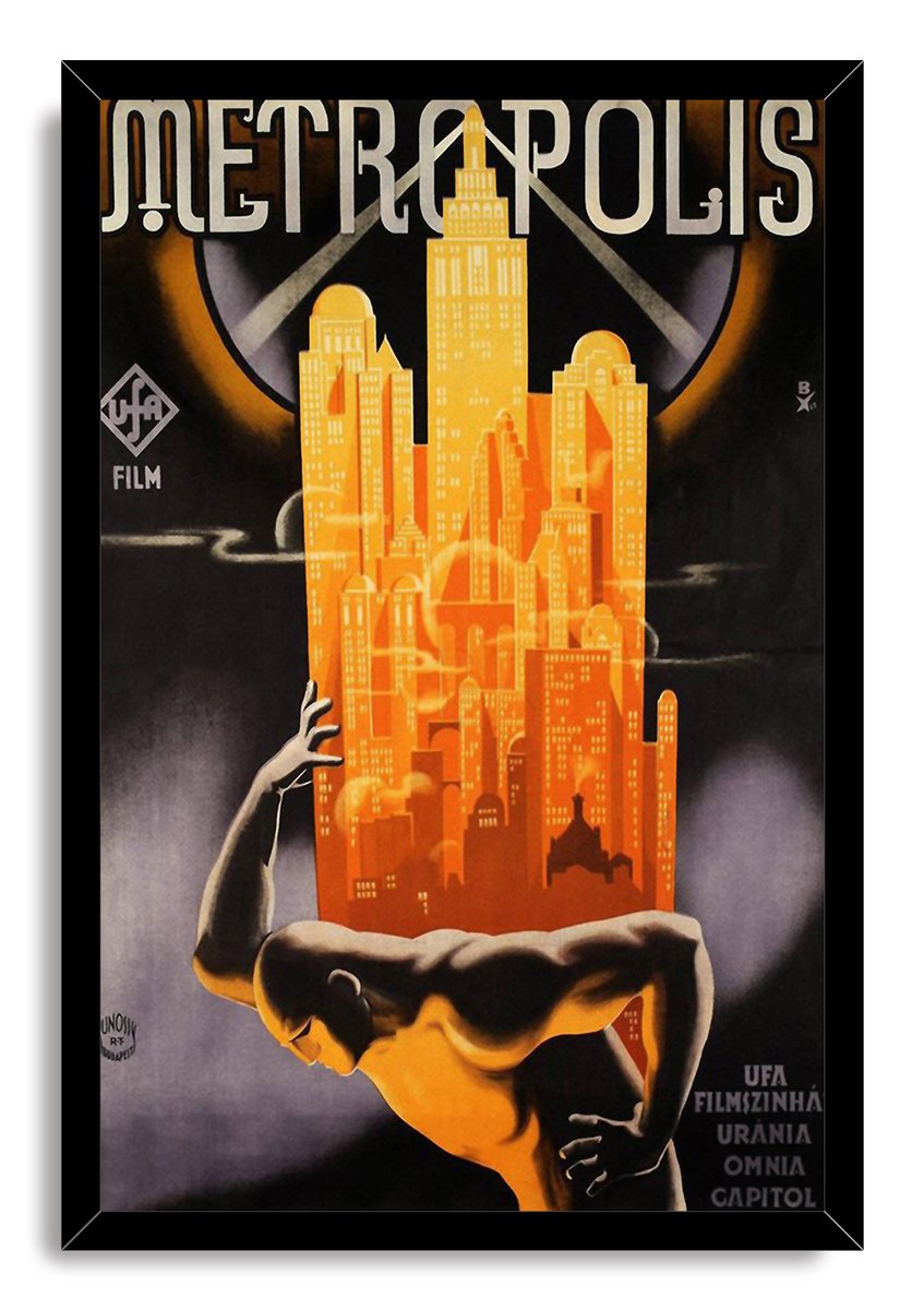 Metropolis Film Art Decorative Painting (paper and canvas) art poster printing print