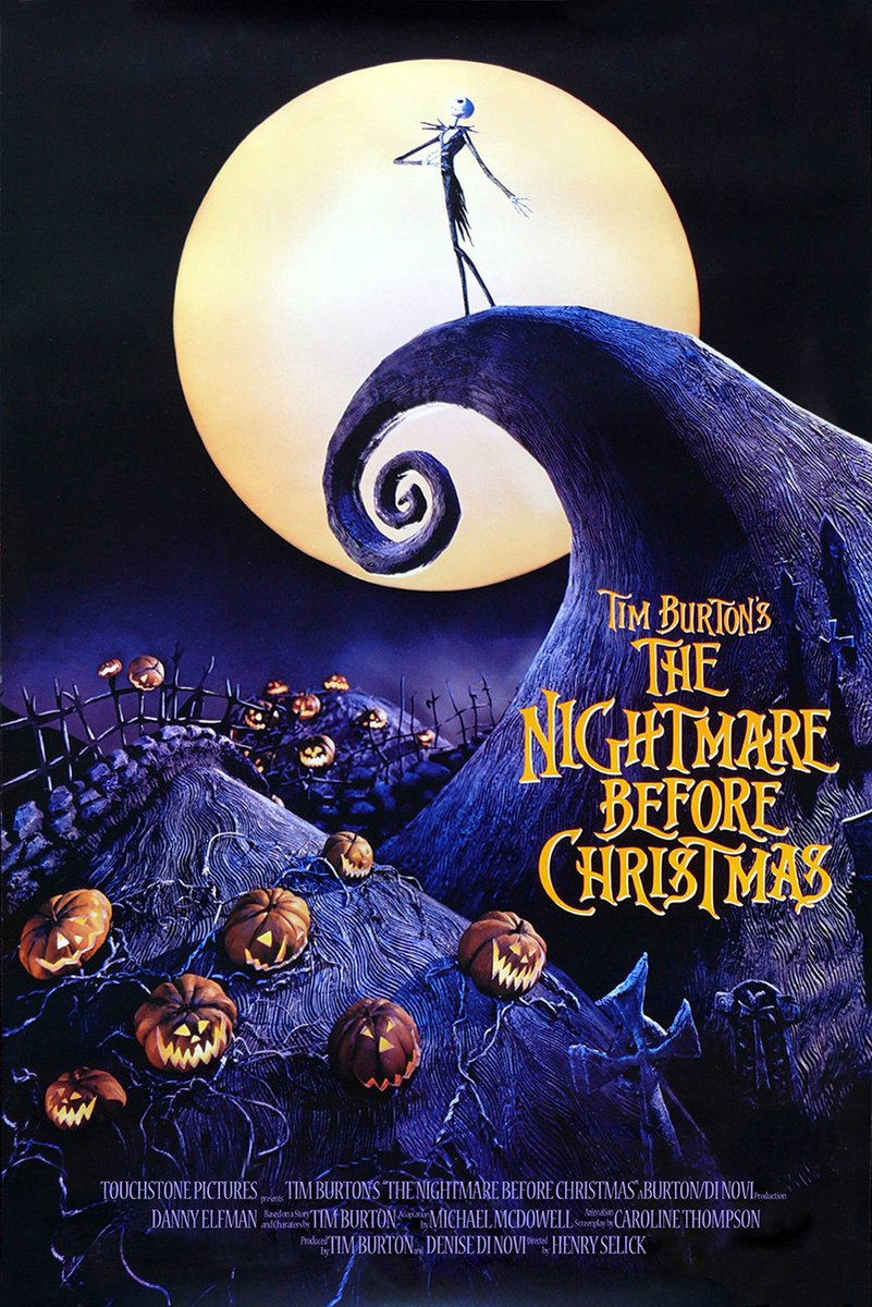 Tim Burton's The Nightmare Before Christmas Decorative Painting (paper and canvas) art poster printing print