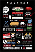 Friends TV Show Quotes & Symbols Decorative Painting (paper and canvas) art poster printing print