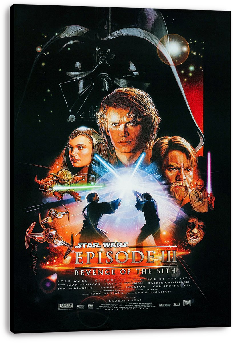 Star Wars Revenge of the Sith Anakin Skywalker Darth Vader Decorative Painting (paper and canvas) art poster printing print