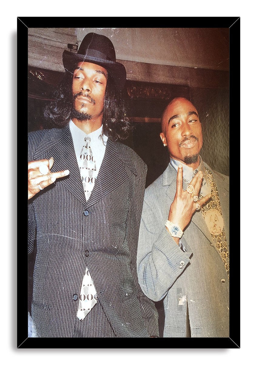 Snoop Dogg and Tupac Shakur Iconic Photo Decorative Painting (paper and canvas) art poster printing print