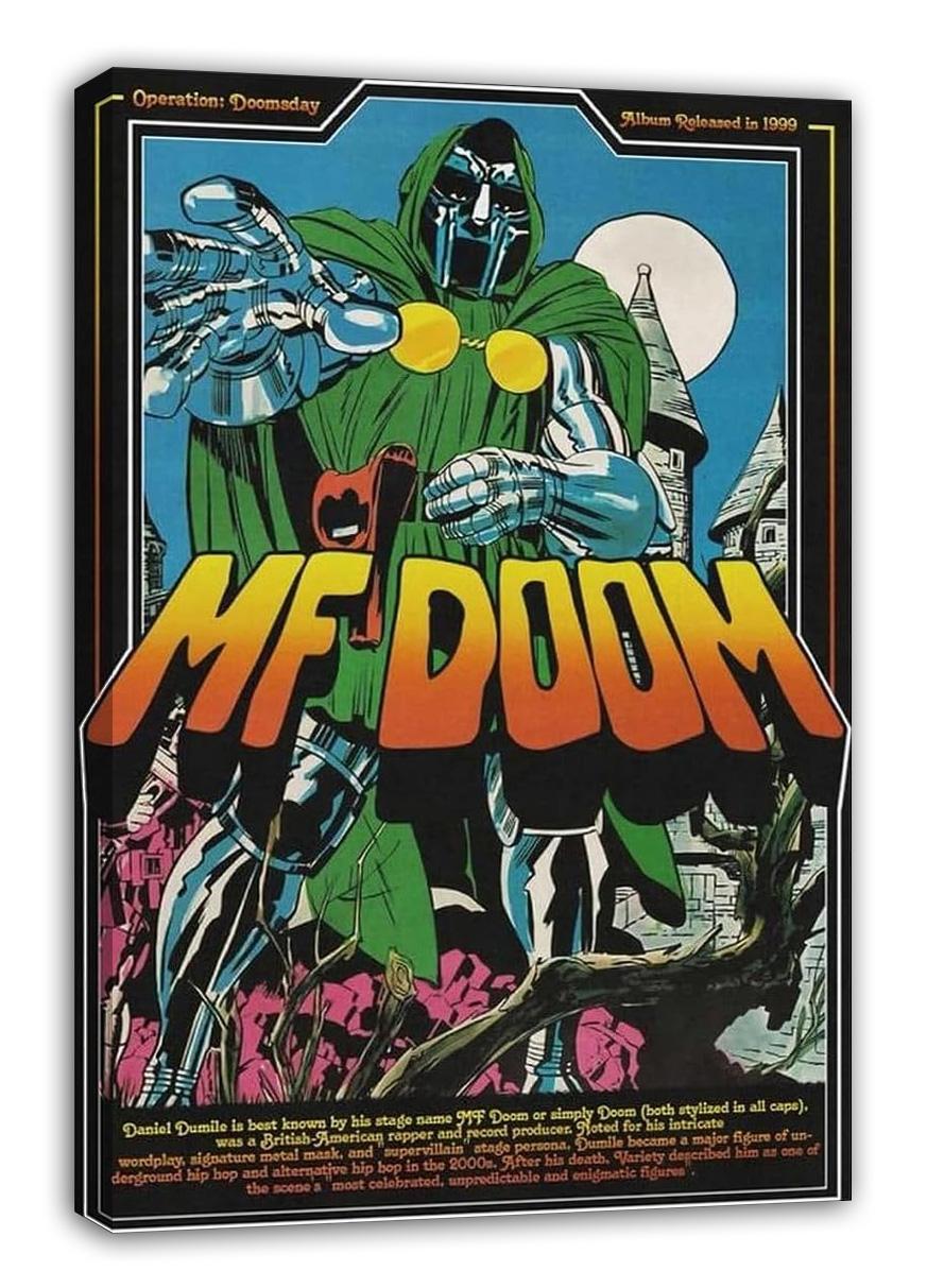 MF Doom Album Cover Hip hop Comic Music Poster (paper and canvas) art poster printing print