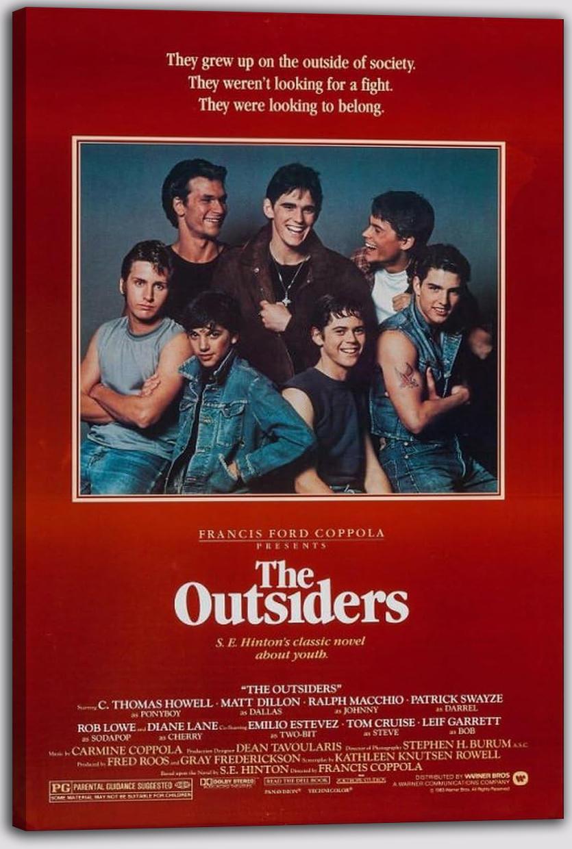 The Outsiders Movie Posters (Paper and Canvas) Art Poster Printing Print