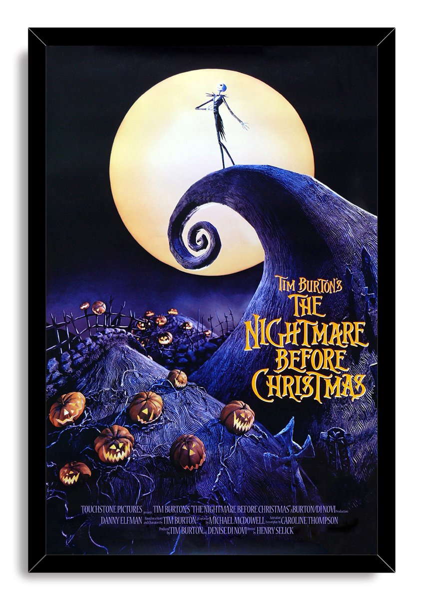 The Nightmare Before Christmas Jack Skellington Decorative Painting (paper and canvas) art poster printing print