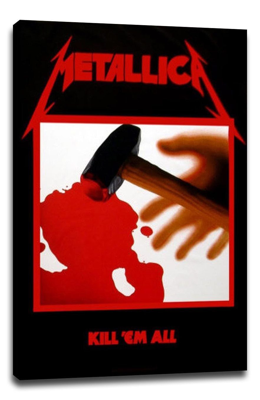 Metallica - Kill 'em All Music (Paper and Canvas) Art Poster Printing Print