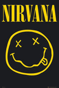 NIRVANA - Smiley Music (Paper and Canvas) Art Poster Printing Print
