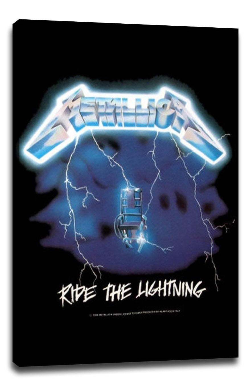 Metallica-Ride The Lightning Music (Paper and Canvas) Art Poster Printing Print