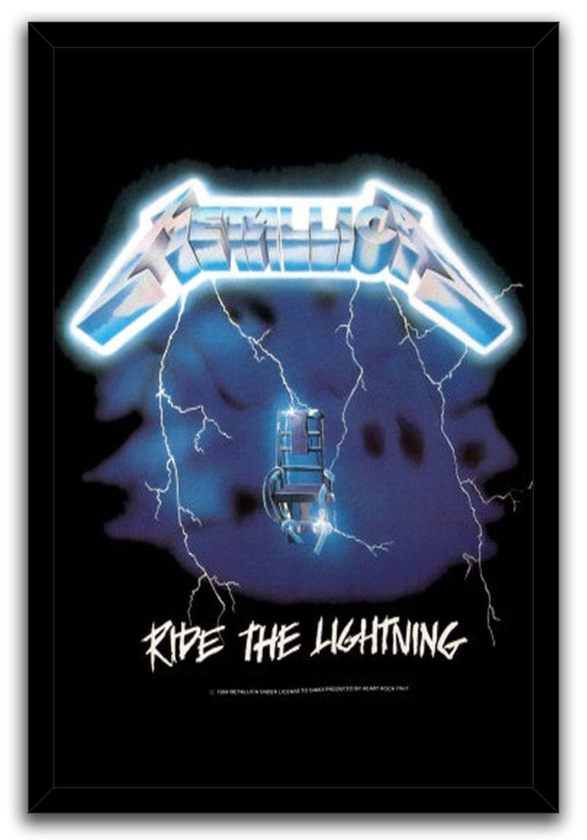 Metallica-Ride The Lightning Music (Paper and Canvas) Art Poster Printing Print