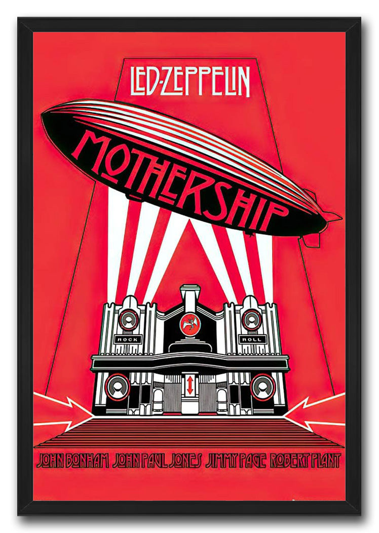 Led Zeppelin (Mothership - Album Cover) Music (Paper and Canvas) Art Poster Printing Print