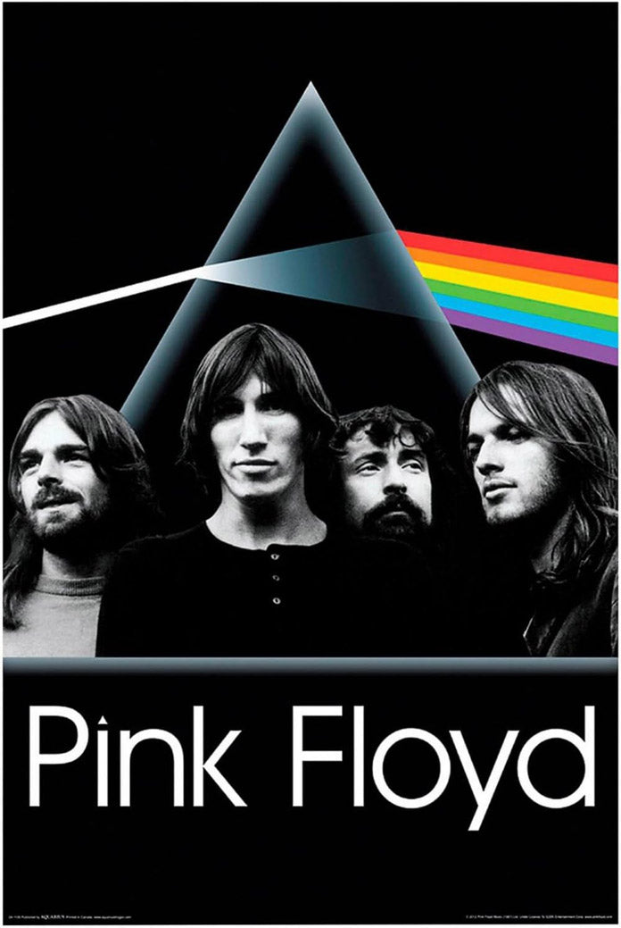 Pink Floyd Dark Side Group Music (Paper and Canvas) Art Poster Printing Print