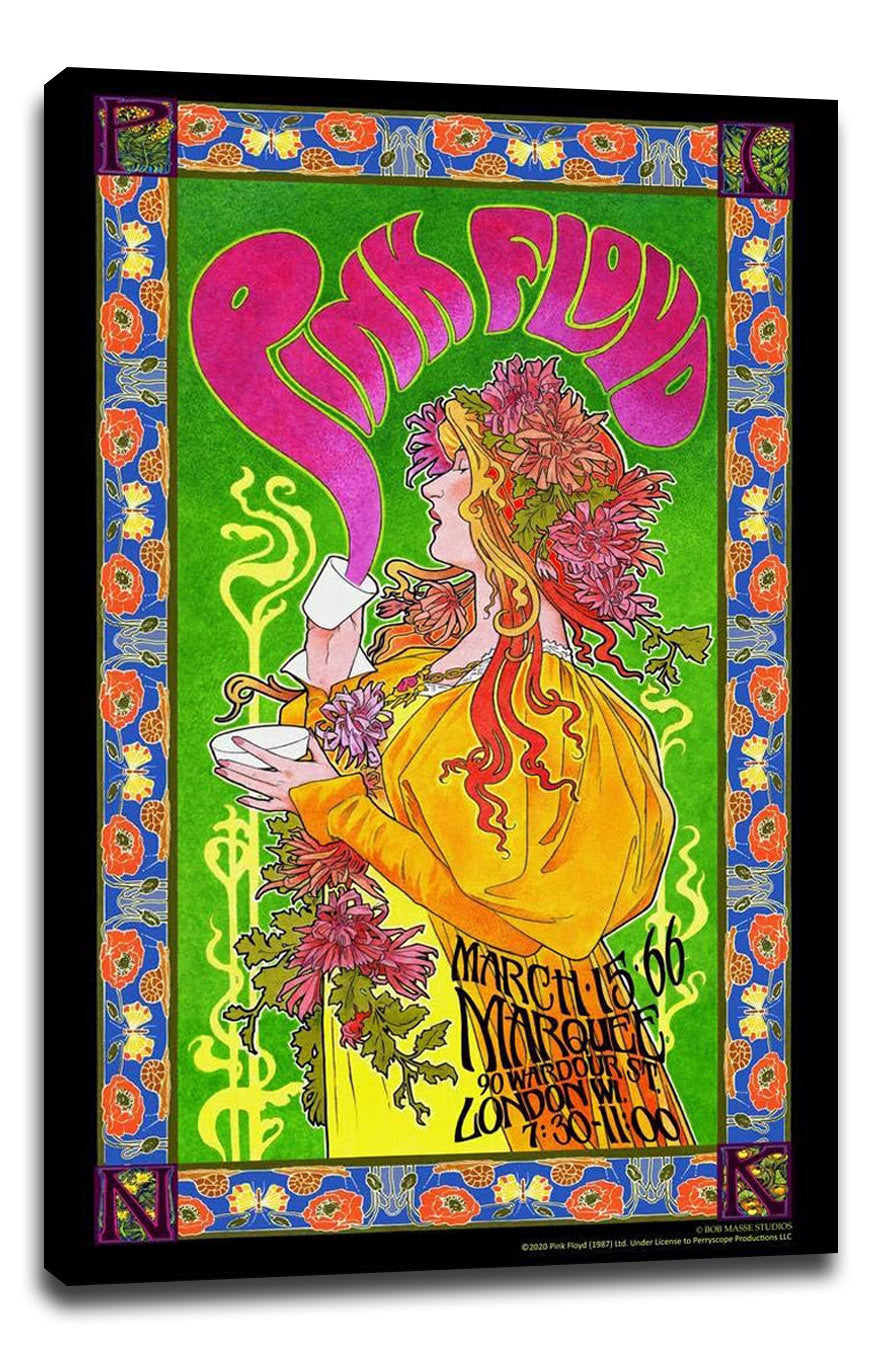 Pink Floyd Marquee '66 Music (Paper and Canvas) Art Poster Printing Print