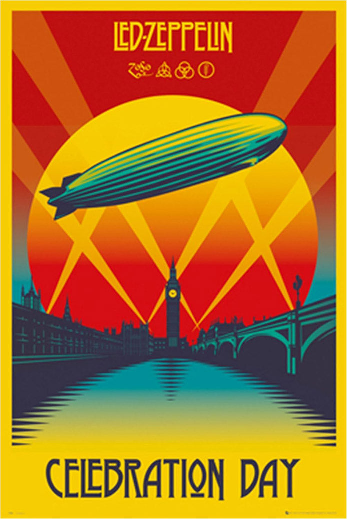 Led Zeppelin Celebration Day Music (Paper and Canvas) Art Poster Printing Print