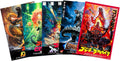 Set of 5 - Godzilla (Gojira) Movie (Paper and Canvas) Art Poster Printing Print B004008U2Q