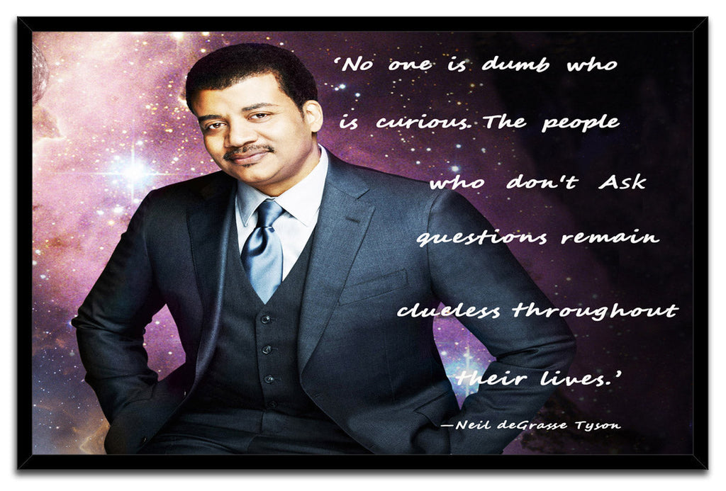 Neil de Grasse Tyson astrophysicist author and science communicator Poster (paper and canvas) art poster printing print
