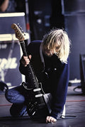 Nirvana - Kurt Cobain Kneeling On Stage Music (Paper and Canvas) Art Poster Printing Print