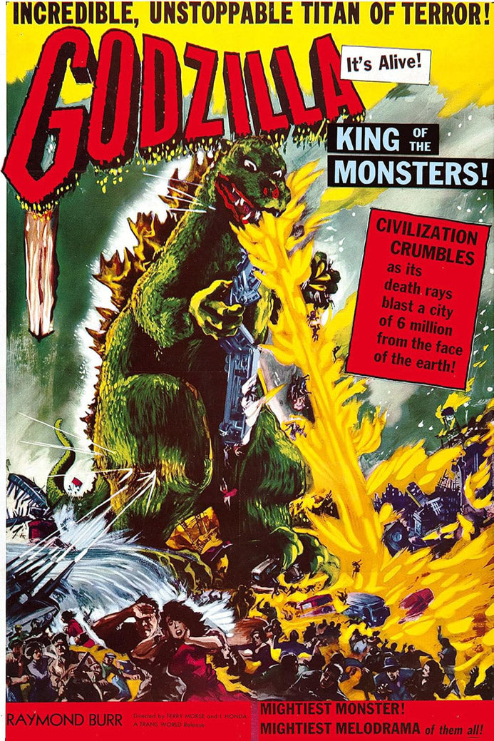 Godzilla King of the Monsters Movie (Paper and Canvas) Art Poster Printing Print