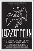 Led Zeppelin 1975 Indianapolis Concert Music (Paper and Canvas) Art Poster Printing Print