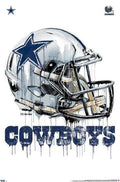 NFL Dallas Cowboys - Drip Helmet 20 NFL (Paper and Canvas) Art Poster Printing Print