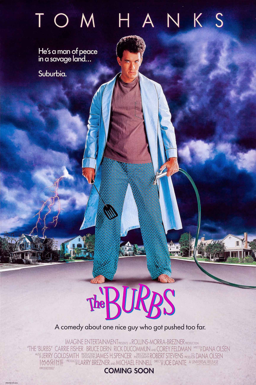 The ' Burbs Movie Poster (Paper and Canvas) Art Poster Printing Print