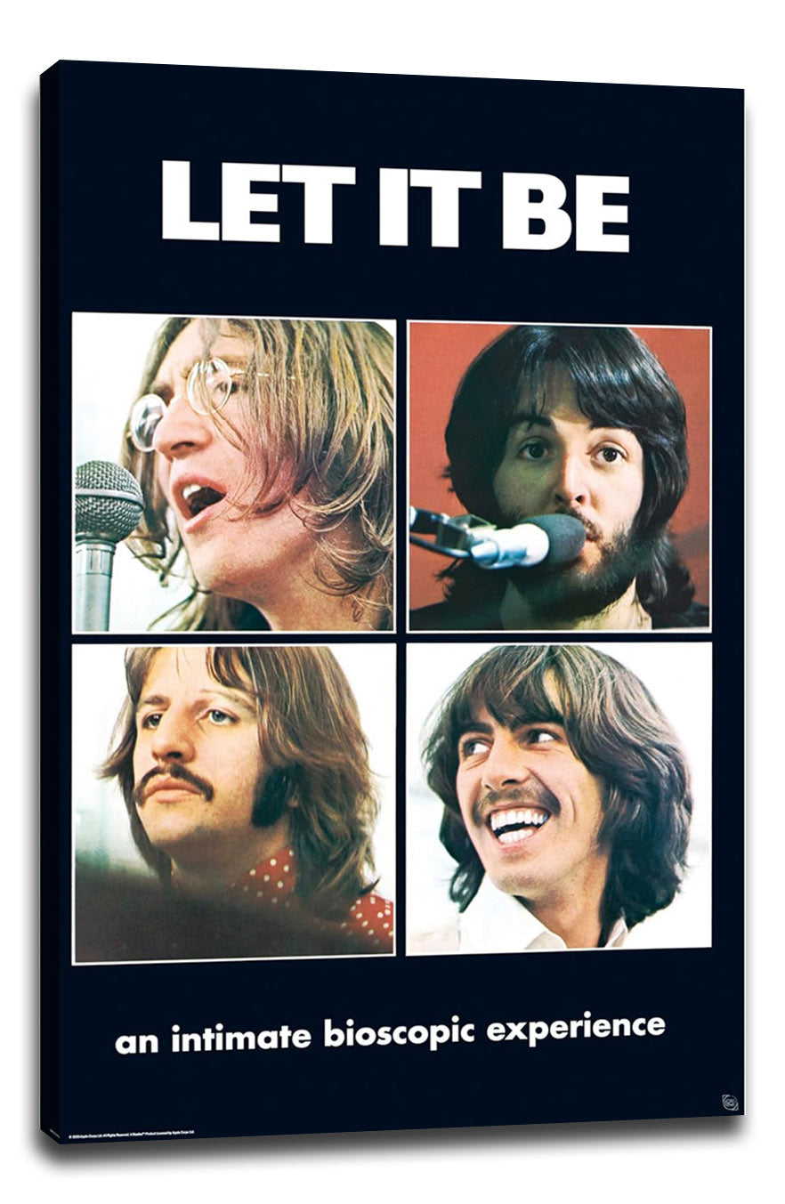 The Beatles Let It Be Music (Paper and Canvas) Art Poster Printing Print