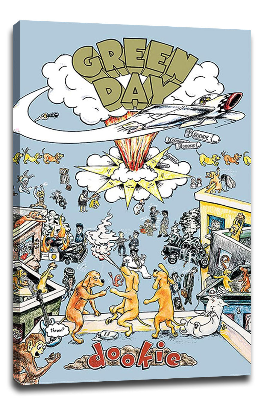 Green Day-Dookie-Album Cover Music (Paper and Canvas) Art Poster Printing Print