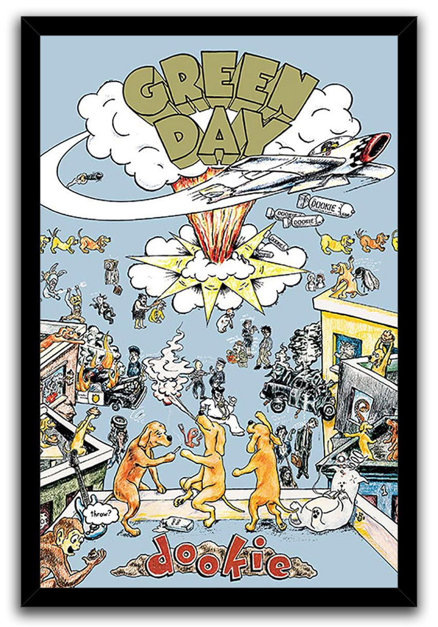 Green Day-Dookie-Album Cover Music (Paper and Canvas) Art Poster Printing Print