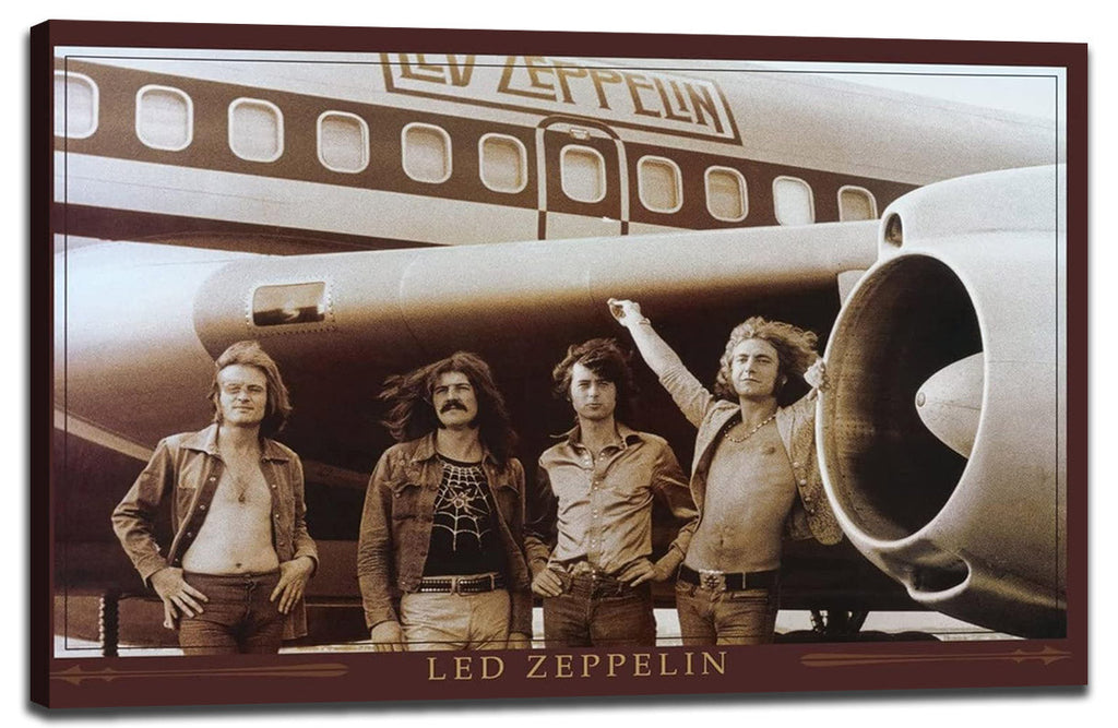 Led Zeppelin The Starship Airplane Music (Paper and Canvas) Art Poster Printing Print