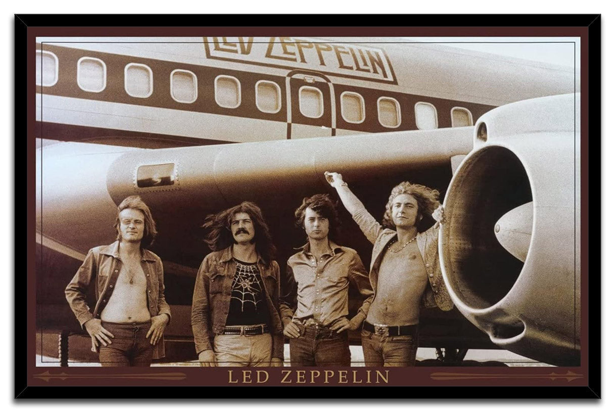 Led Zeppelin The Starship Airplane Music (Paper and Canvas) Art Poster Printing Print