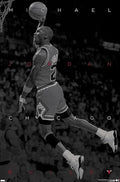 Michael Jordan - Black and White NBA (Paper and Canvas) Art Poster Printing Print