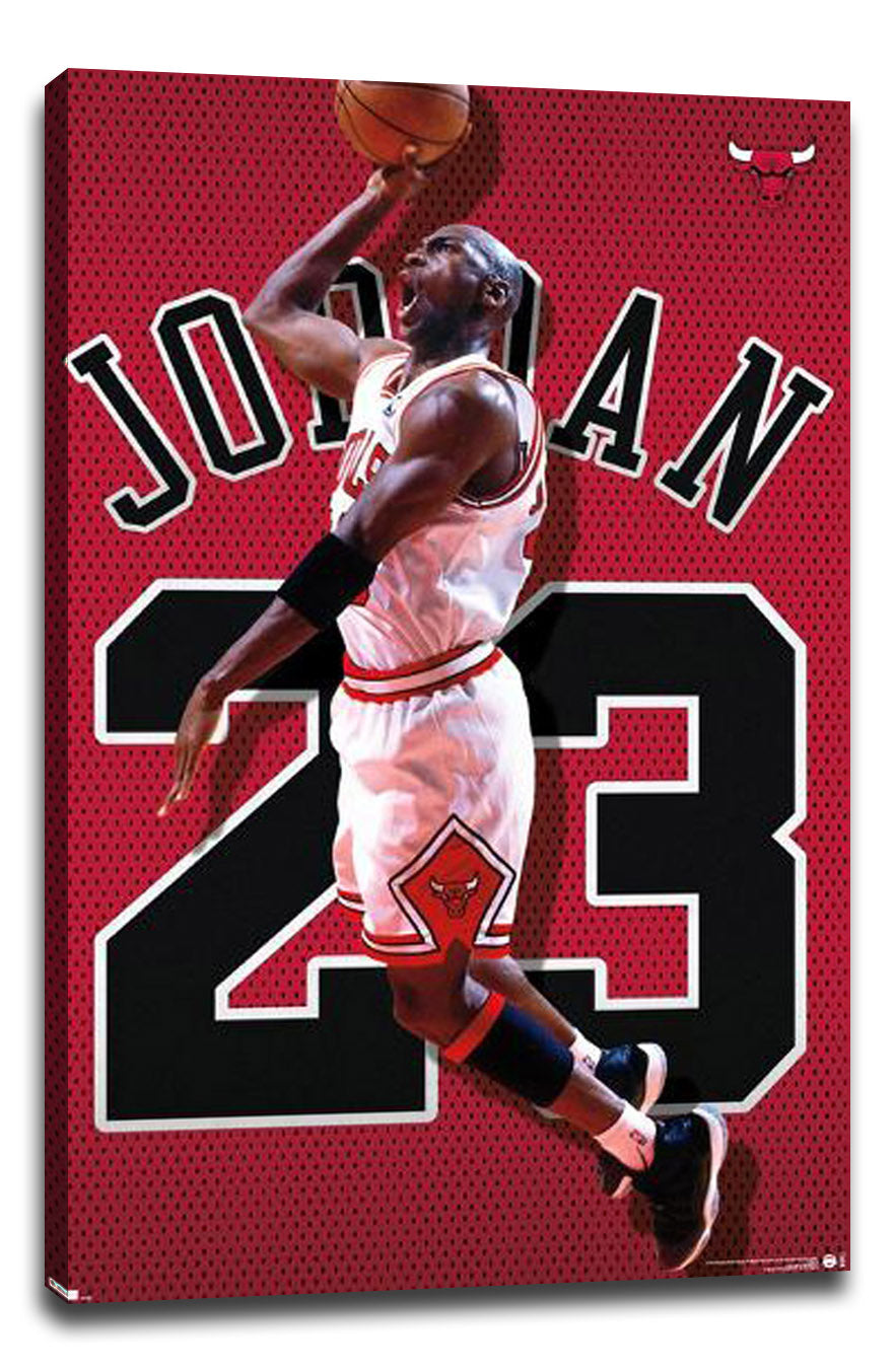 Michael Jordan - Jersey NBA (Paper and Canvas) Art Poster Printing Print