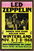 Led Zeppelin Winterland - 1968 Music (Paper and Canvas) Art Poster Printing Print