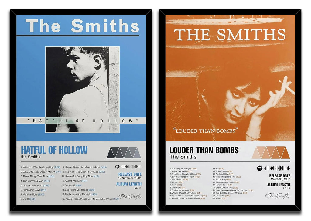 The SMITHS A Set Of 2 Music Posters (Paper and Canvas) Art Poster Printing Print
