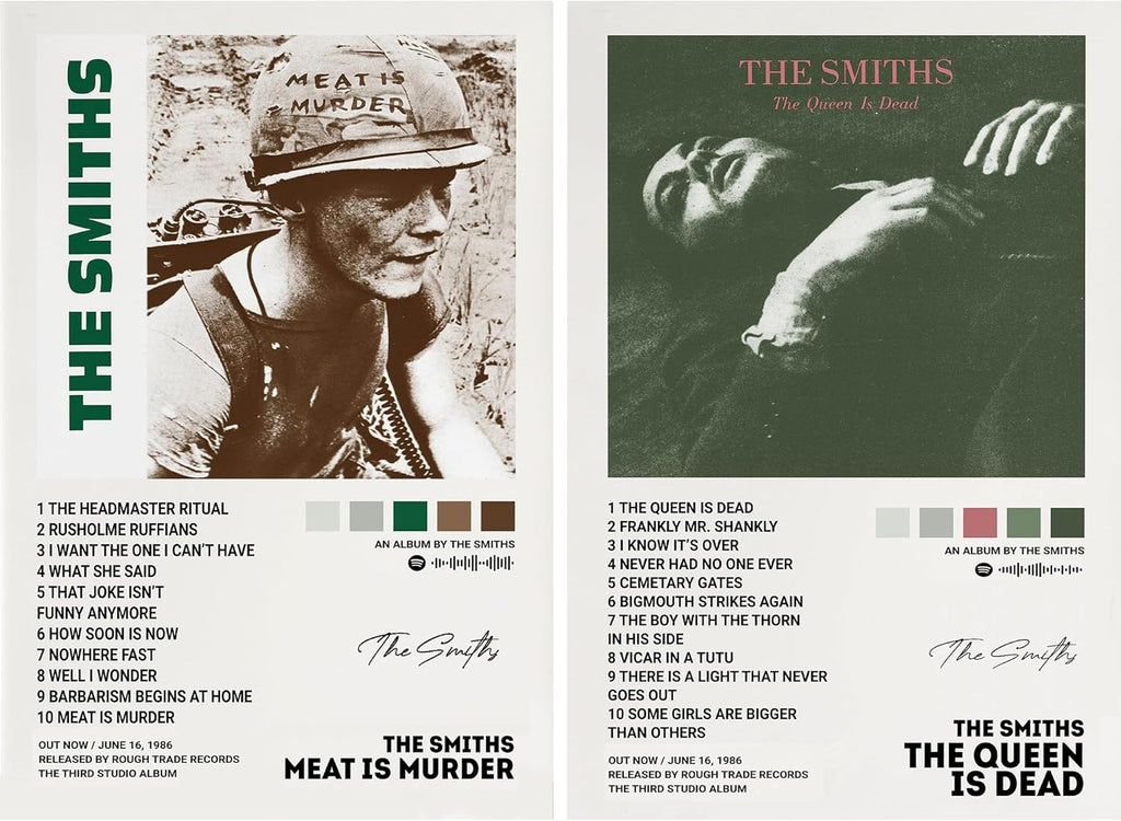 The SMITHS A Set Of 2 Music Posters (Paper and Canvas) Art Poster Printing Print