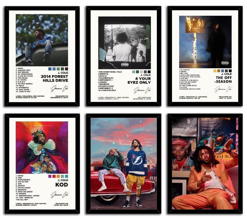 Drake Album Cover Posters For Room Music Wall Art, Set Of 12 (Paper and Canvas) Art Poster Printing Print