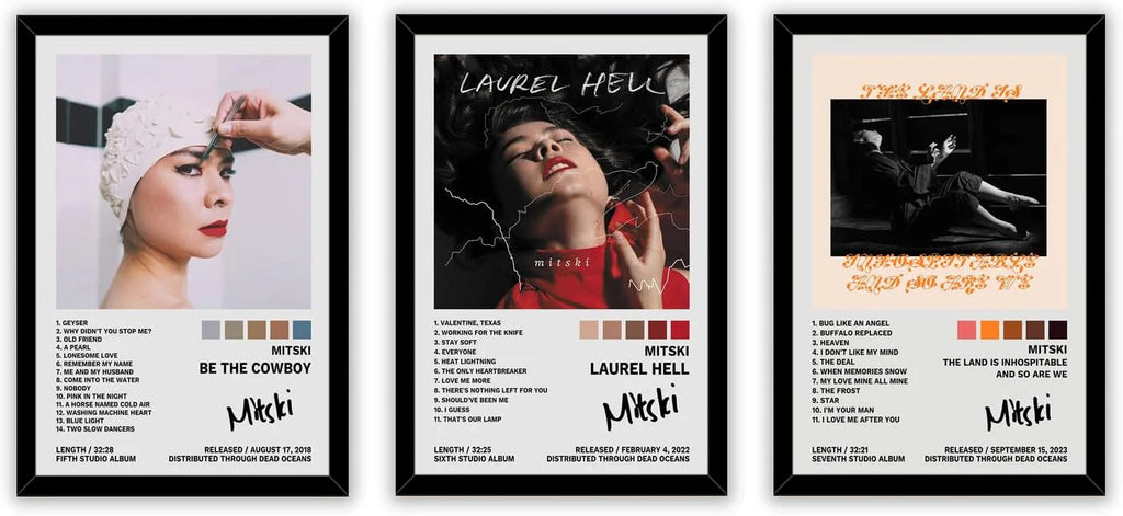 Mitski A Set of 3 Album Posters Decorative Painting (paper and canvas) art poster printing print