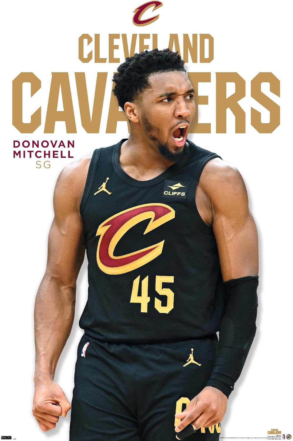 NBA Cleveland Cavaliers - Donovan Mitchell Feature Series 23 NBA (Paper and Canvas) Art Poster Printing Print