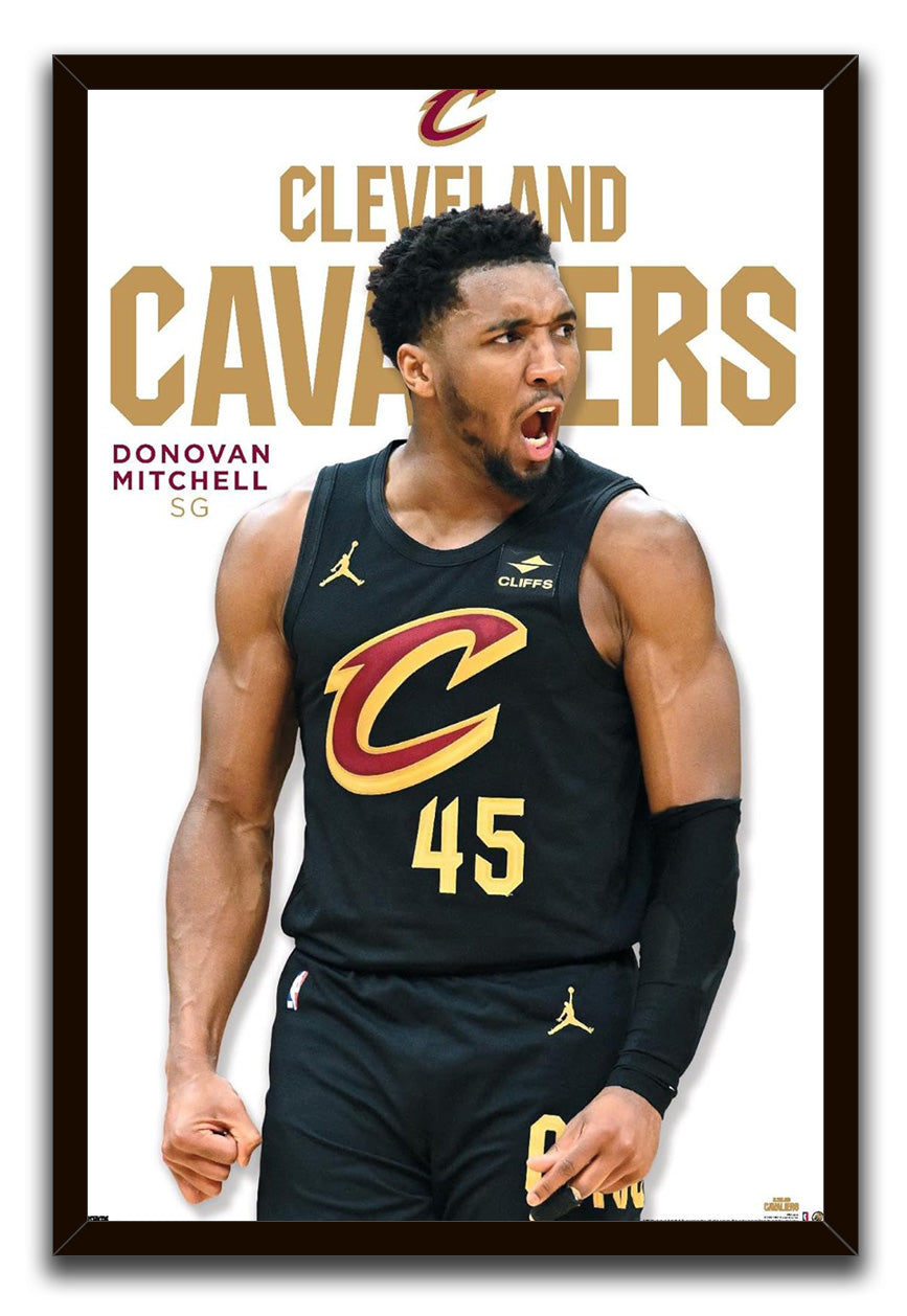 NBA Cleveland Cavaliers - Donovan Mitchell Feature Series 23 NBA (Paper and Canvas) Art Poster Printing Print