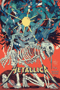 Metallica Grand Forks Skeleton Crawl Music (Paper and Canvas) Art Poster Printing Print