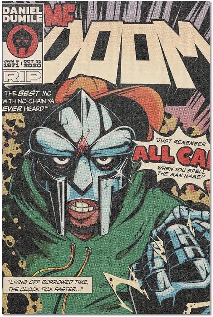 MF Doom Posters Prints Poster (paper and canvas) art poster printing print