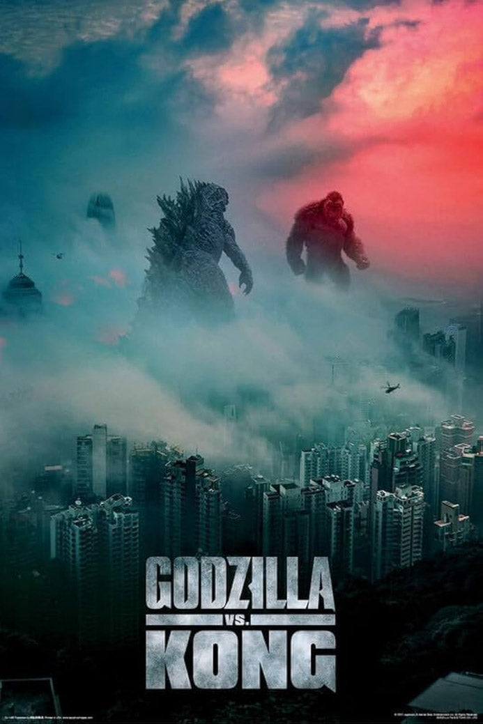 Godzilla v Kong Movie (Paper and Canvas) Art Poster Printing Print