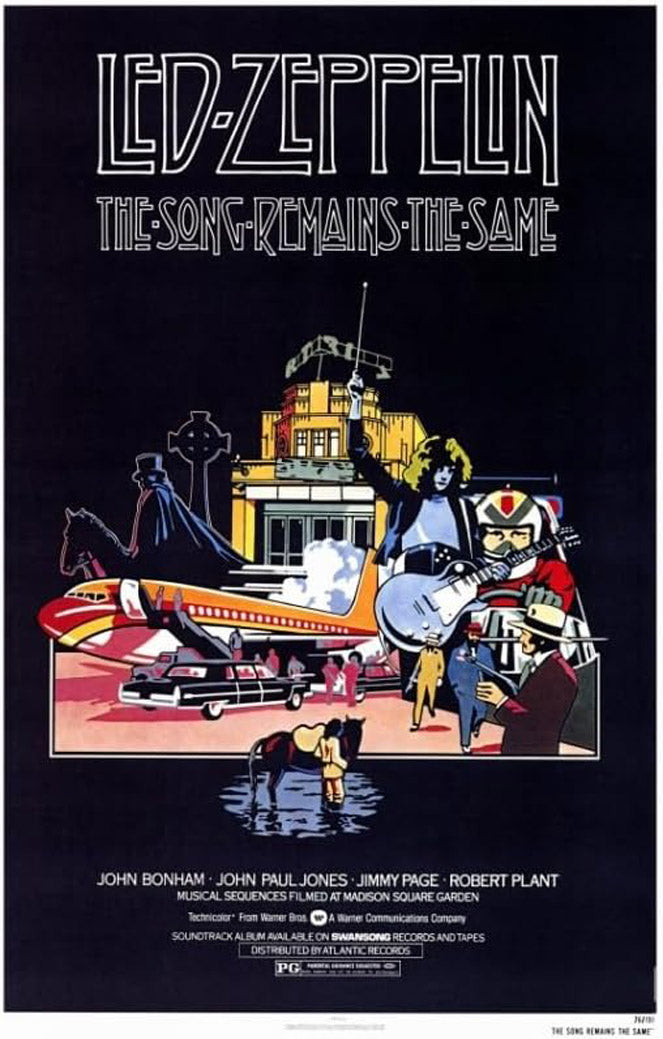 The Song Remains the Same Movie (Paper and Canvas) Art Poster Printing Print