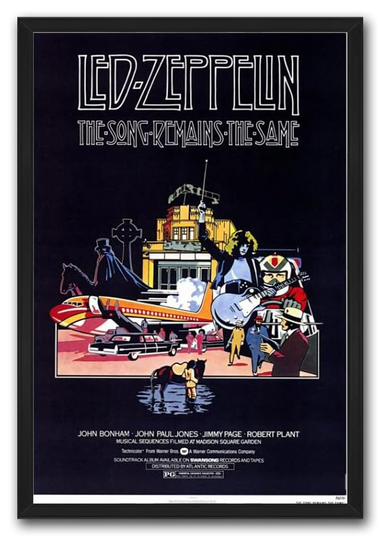 The Song Remains the Same Movie (Paper and Canvas) Art Poster Printing Print