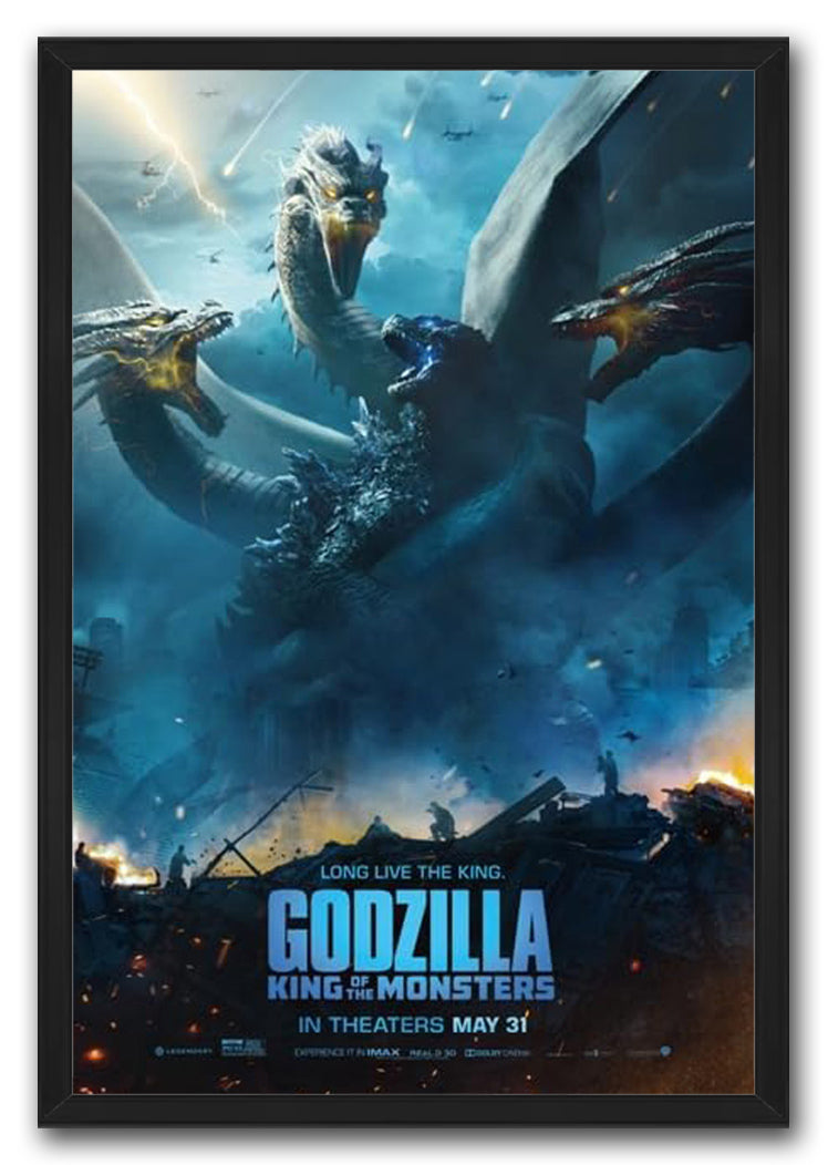 Godzilla : King of the Monsters Movie (Paper and Canvas) Art Poster Printing Print