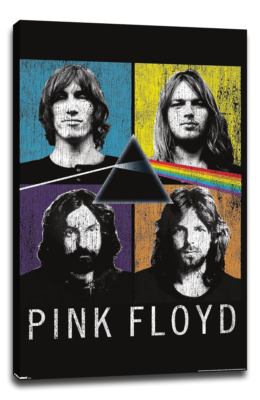 Pink Floyd - The Dark Side Of The Moon Quad Music (Paper and Canvas) Art Poster Printing Print