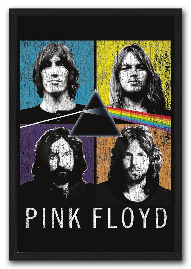 Pink Floyd - The Dark Side Of The Moon Quad Music (Paper and Canvas) Art Poster Printing Print