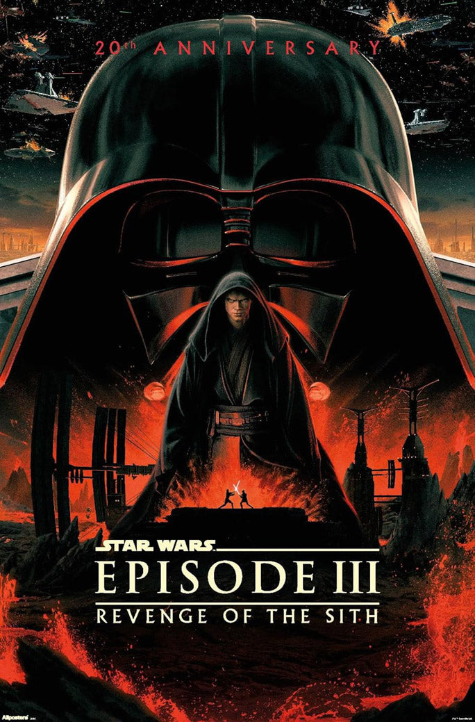 Star Wars: Revenge Of The Sith - 20th Anniversary Wall Movie (Paper and Canvas) Art Poster Printing Print
