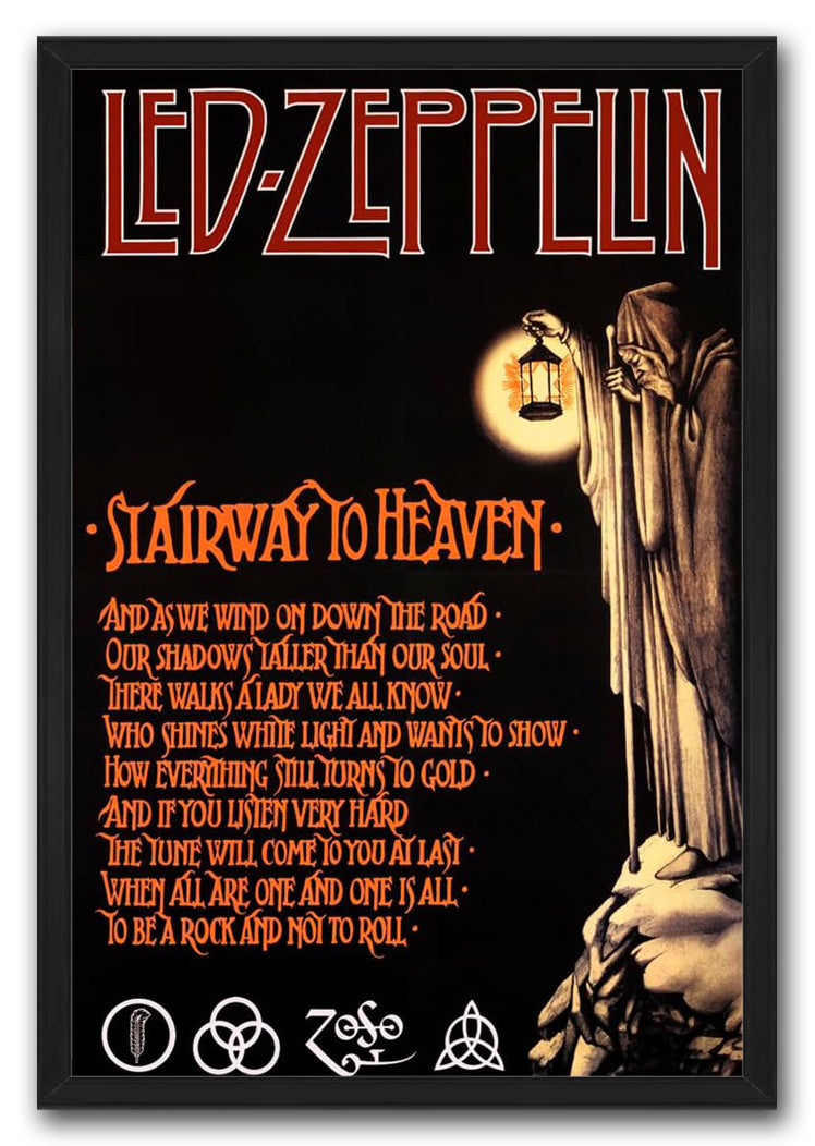 Led Zeppelin Stairway to Heaven Music (Paper and Canvas) Art Poster Printing Print