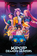 KPop Demon Hunters (2025) - Group Movie (Paper and Canvas) Art Poster Printing Print